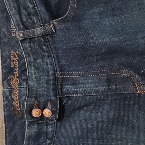 Brand NWT Eddie Bauer woman's jeans curvy fit size 10 bark blue color mint new - Picture 4 of 12